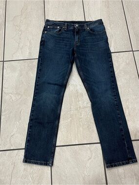 Levi's 511 Men’s 33x32 Slim Jeans in Dark Blue Denim